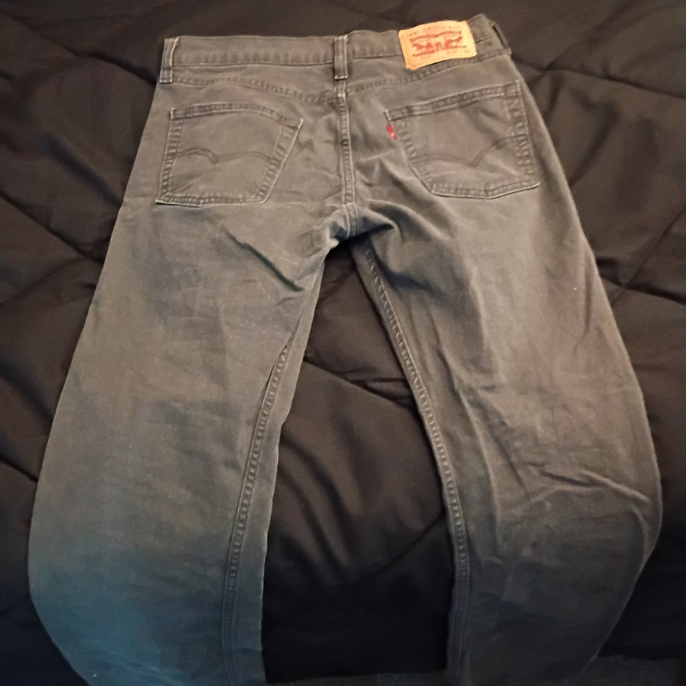 Levi's Men's Charcoal Straight Jeans